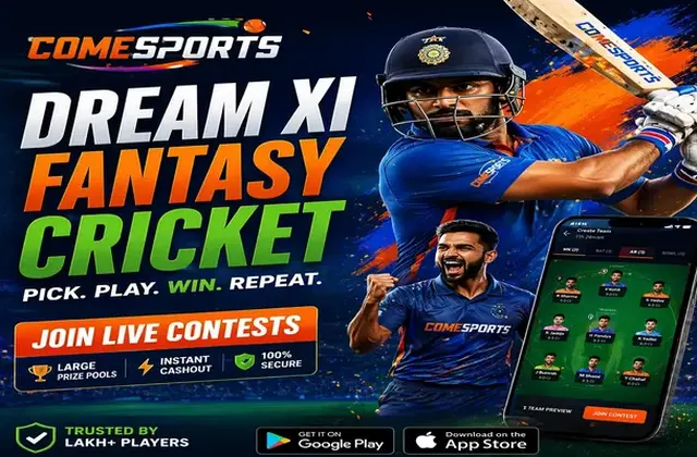 Comewinguru (come com) fantasy cricket & matchday visual 1
